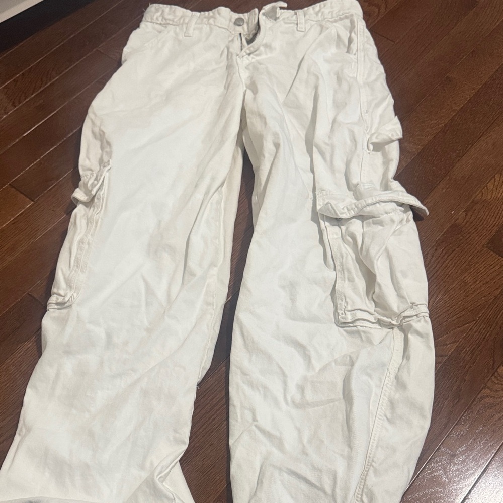 WOMENS White Cargo Pants